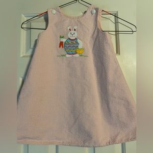 Reversible pink Easter bunny/ lamb dress